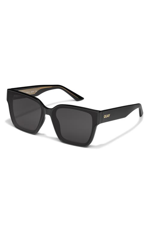 Quay Drive In 66mm Square Sunglasses In Black