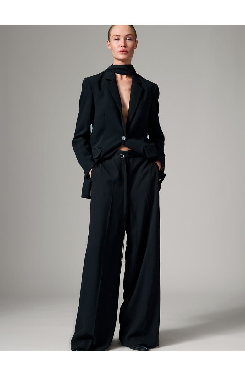 Day Elina Gabardine Wide Leg Pants, Alternate, color, Black