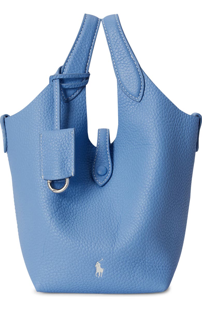 Polo Ralph Lauren Polo Play Leather Crossbody Bag, Main, color, Baby Blue