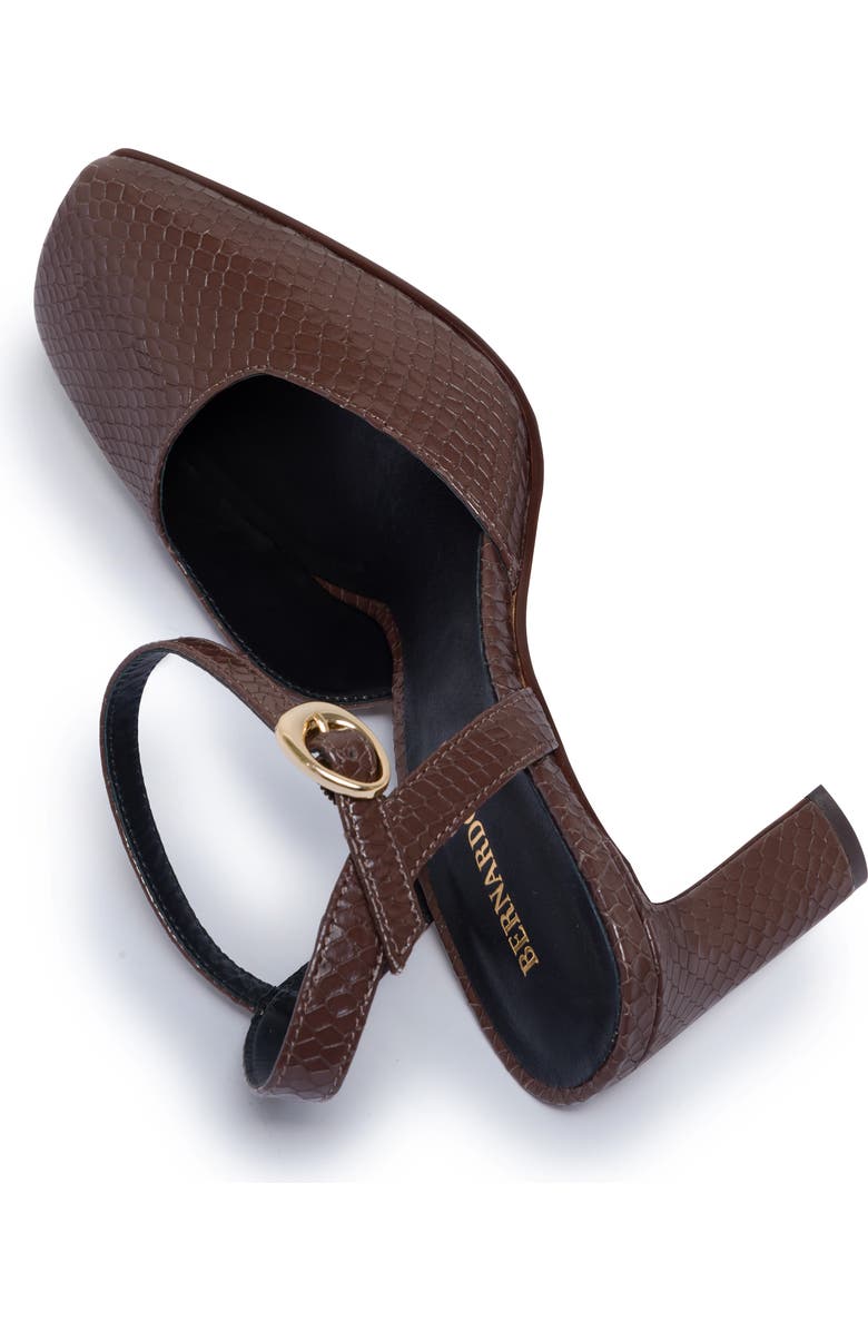 Bernardo Footwear Gama Mary Jane Pump, Alternate, color, Dark Chocolate