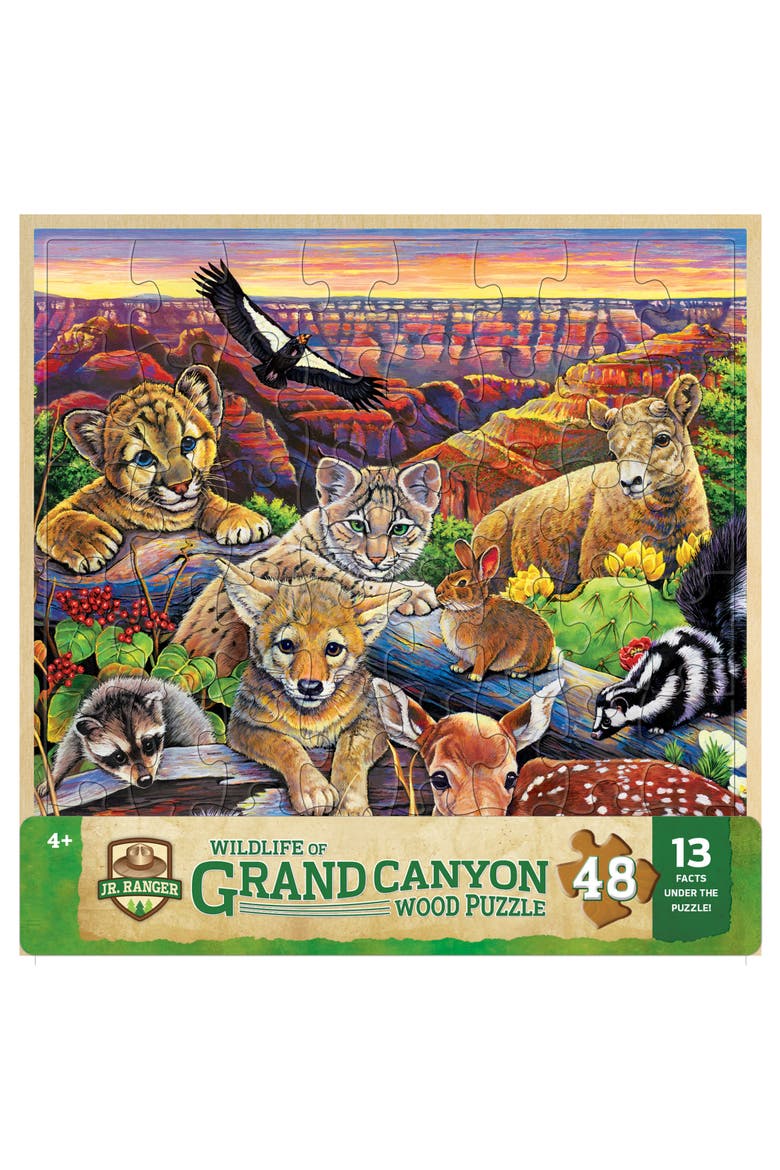 Grand Canyon Wildlife 48pc Wood Puzzle, Main, color, Multicolor