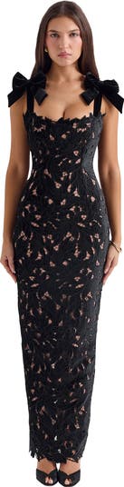 Tiff Velvet Lace Body-Con Gown