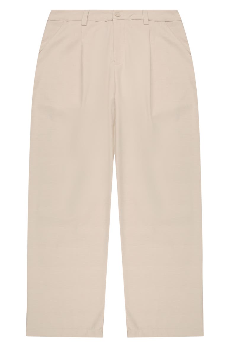 Pleated Slacks, Alternate, color, CREAM