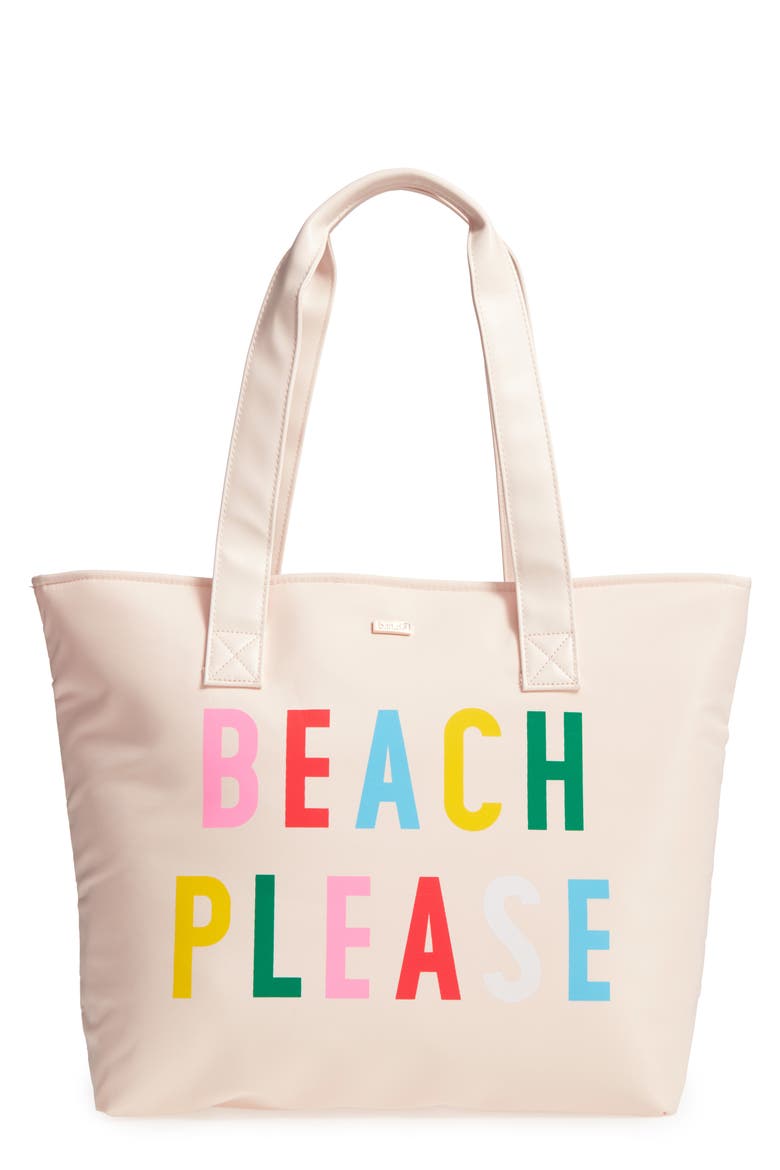 Beach Please Cooler Bag, Main, color, BEACH PLEASE