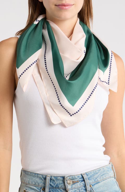 Polka Dot Square Scarf
