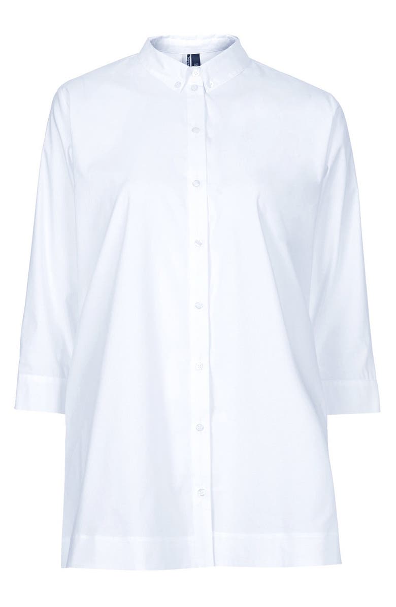 Topshop Oversize Cotton Shirt, Alternate, color,