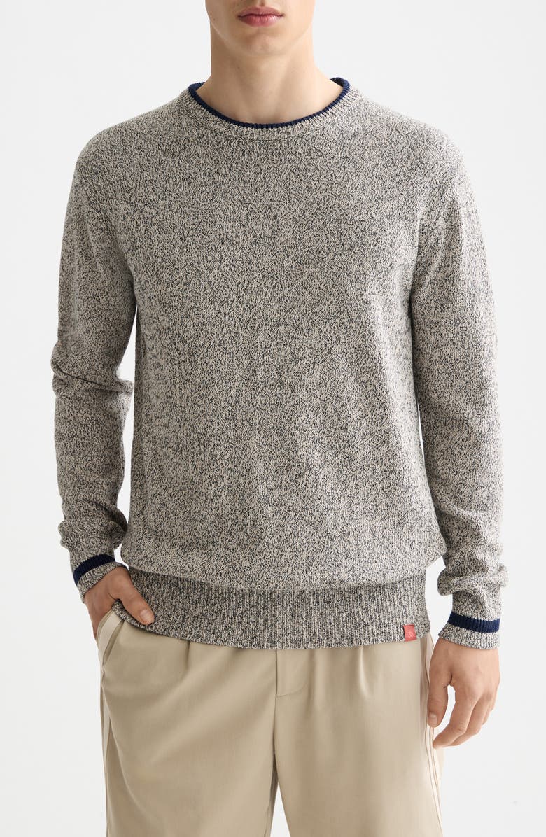 Scotch & Soda Mélange Crewneck Sweater, Main, color, Plaza Taupe