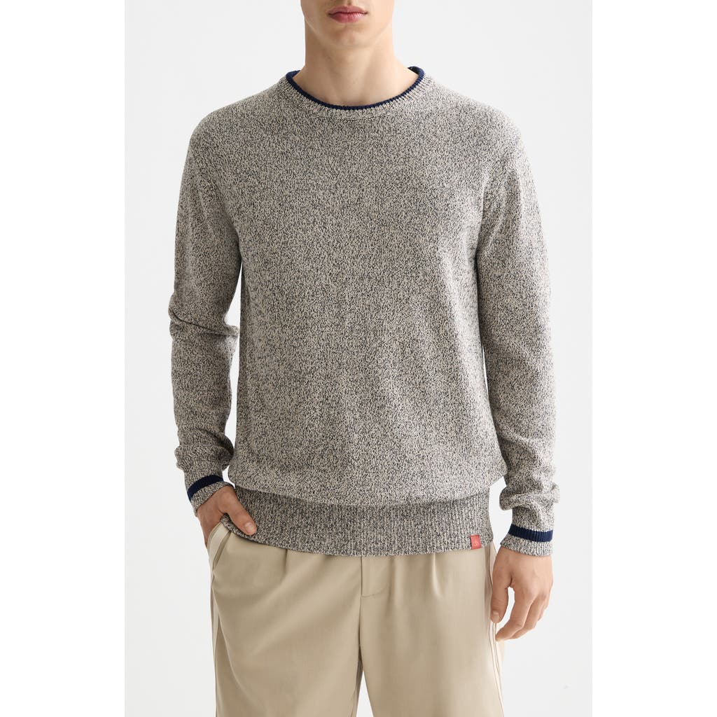 Scotch & Soda Mélange Crewneck Sweater In Gray