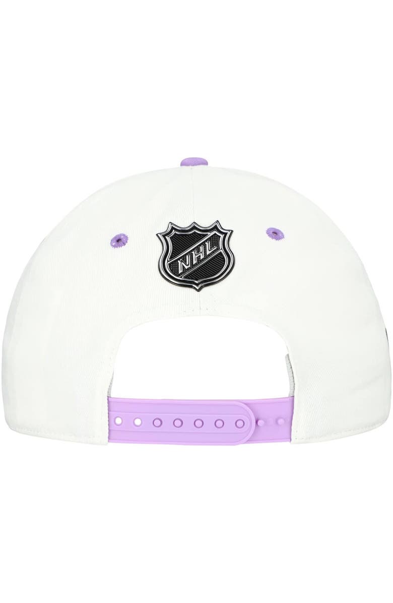 FANATICS Men's Fanatics  White/Lavender Seattle Kraken Authentic Pro Hockey Fights Cancer Adjustable Hat, Alternate, color, 