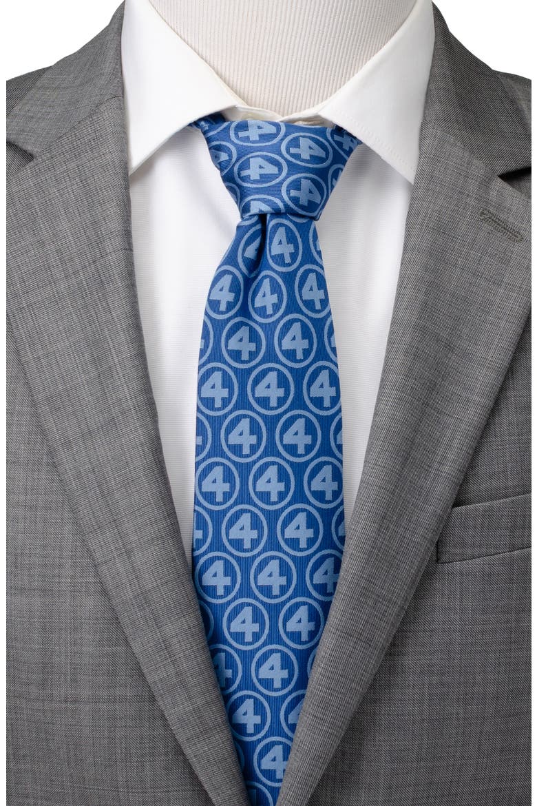 Marvel® Fantastic Four Jacquard Tie, Alternate, color, BLUE