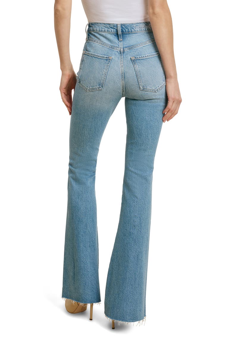 The Valentina Super High Waist Flare Jeans, Alternate, color, TULUM