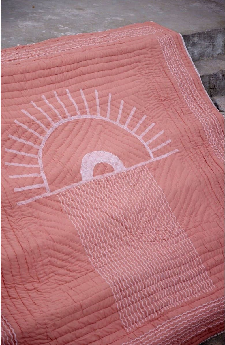 CQC LA Taos Quilt - with 2 shams, Alternate, color, Beige, Brown