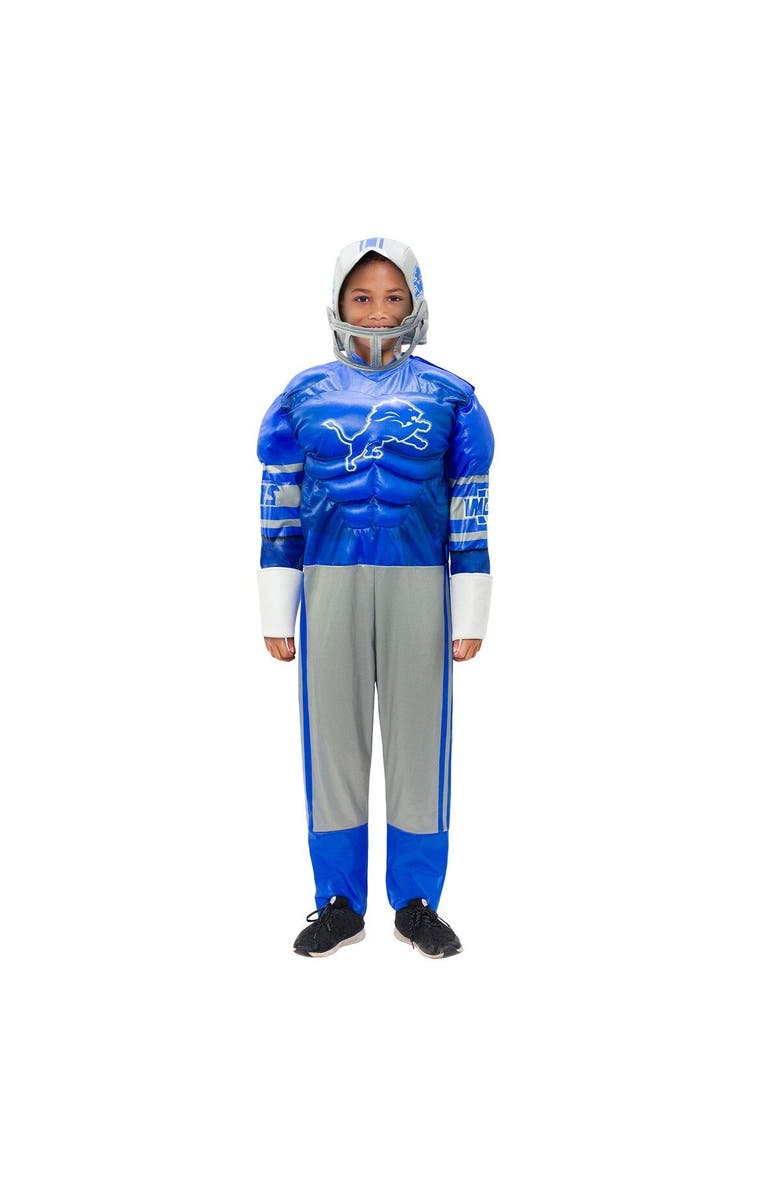 JERRY LEIGH Youth Blue Detroit Lions Game Day Costume, Alternate, color,