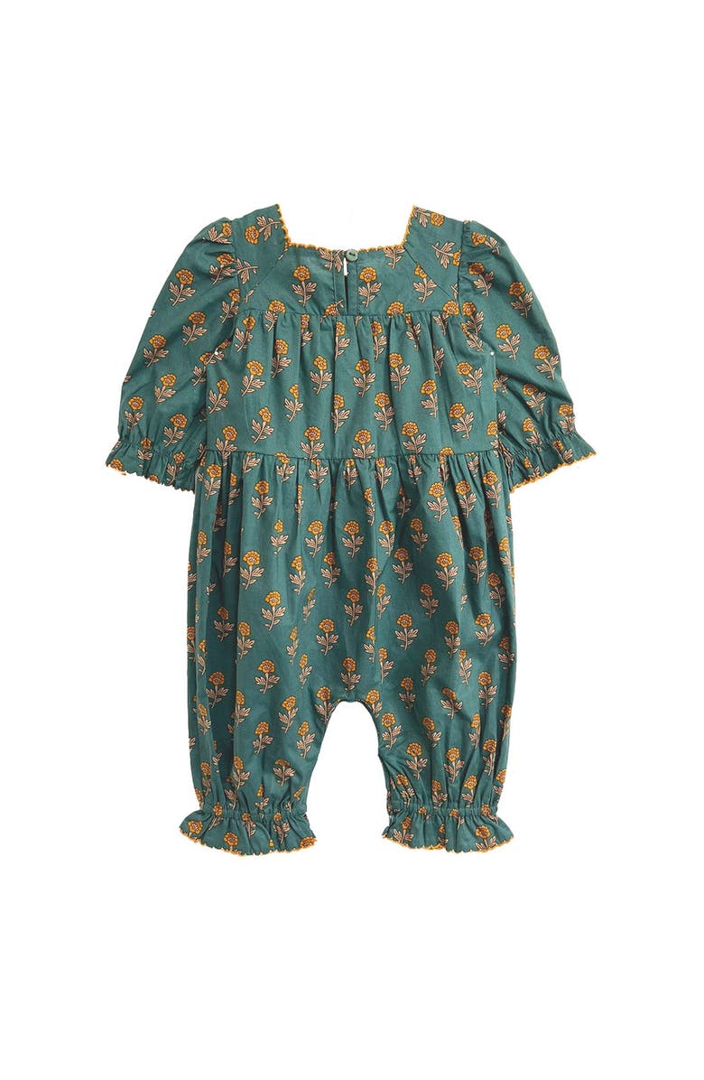 Mabel + Honey Autumn Ivy Romper, Alternate, color, Green