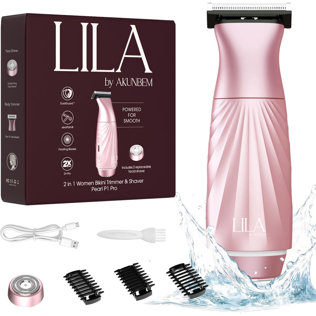 Lila By Akunbem Pearl P1 Pro 2-in-1 Bikini Trimmer & Shaver In Transparent