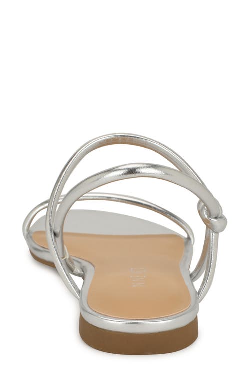 Nine West Maizy Ankle Strap Sandal In Silver