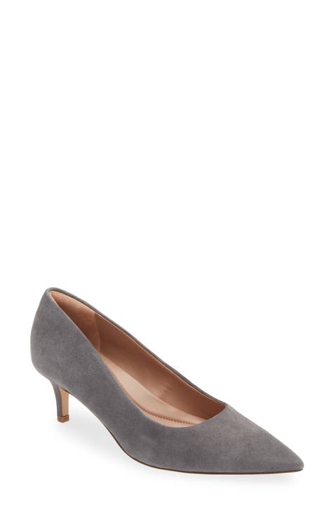 Dark grey women's dress shops shoes