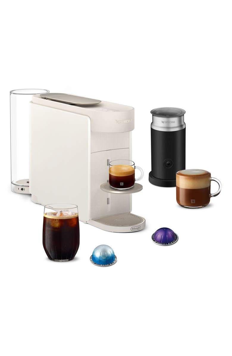 Nespresso Vertuo Up Coffee Machine & Aeroccino Frother Set, Alternate, color, White