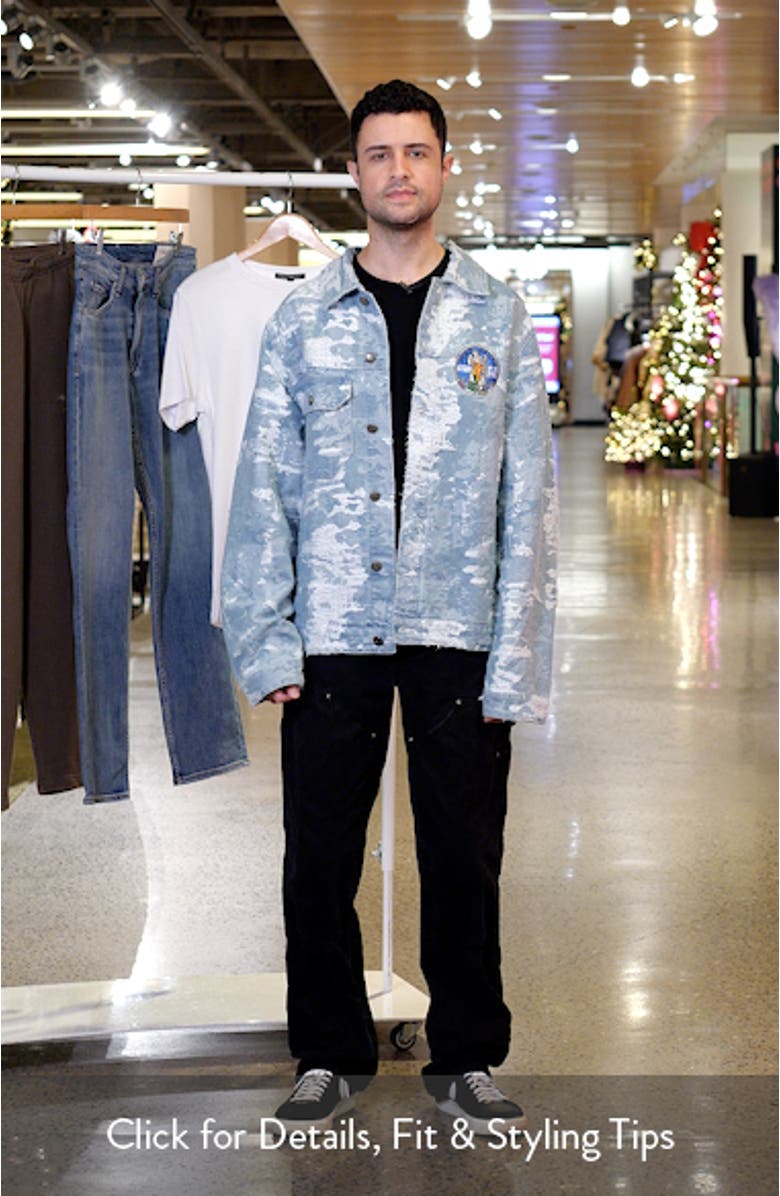 Saint Michael Cotton Trucker Jacket, sales video thumbnail