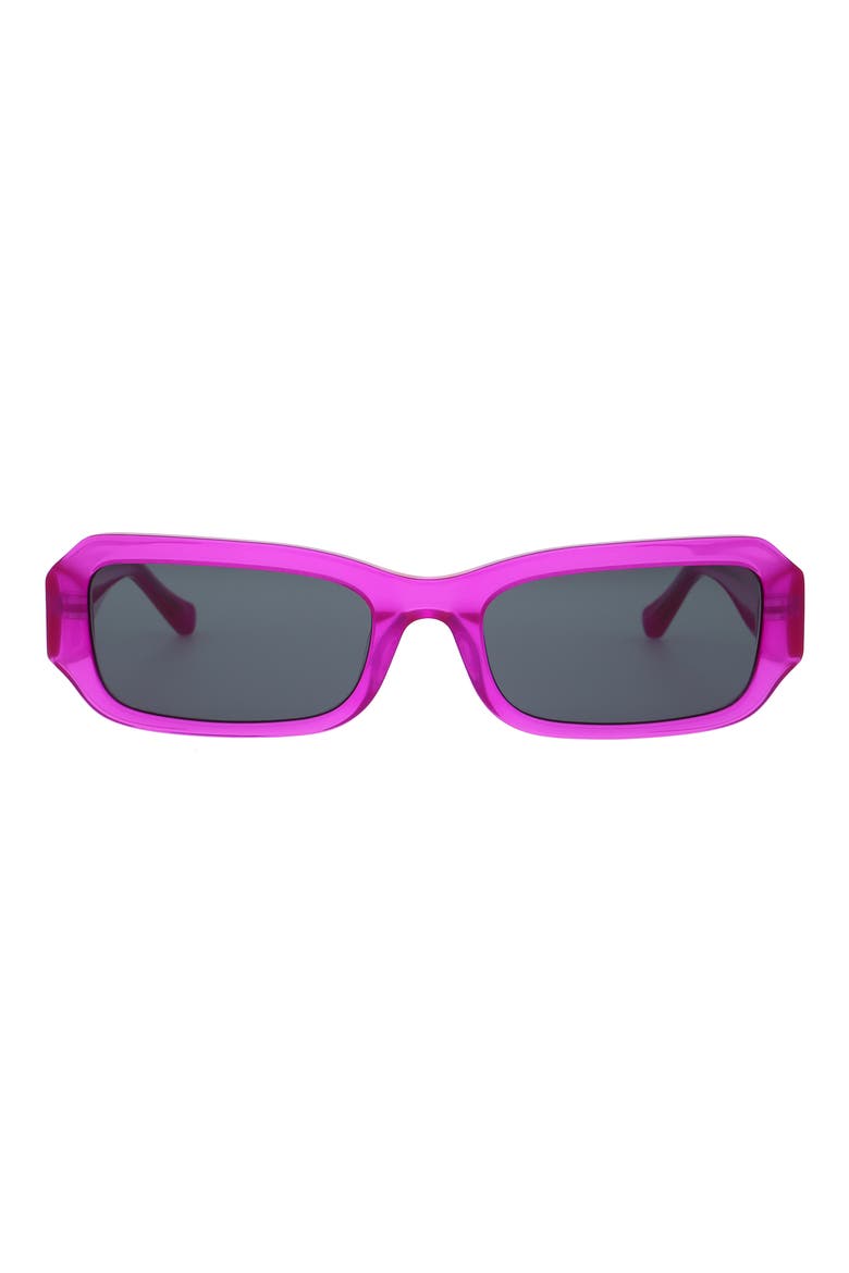 54mm Rectangular Sunglasses, Main, color, FUCHSIA