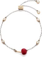 Marc Jacobs Cherry Crystal Slider Bracelet