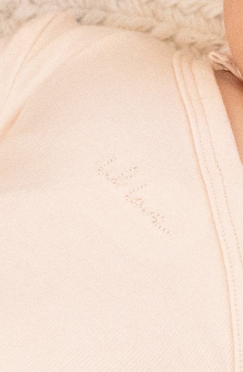 NoggiWear Lil Love Embroidered Wrap Footie and Bonnet, Alternate, color, Dusty Pink