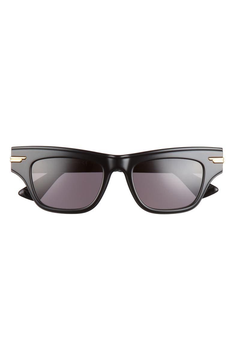 Bottega Veneta 51mm Rectangular Sunglasses, Main, color,