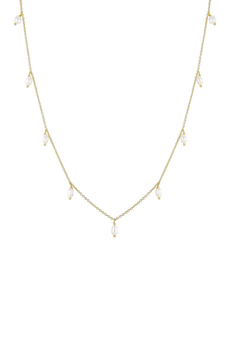 Angelica Pearl Necklace, Main, color, Gold
