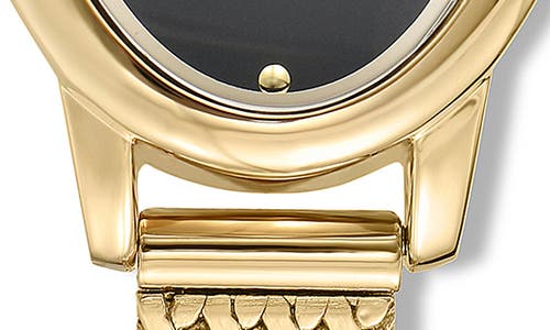 Ettika Oval Face Mesh Strap Watch In Gold