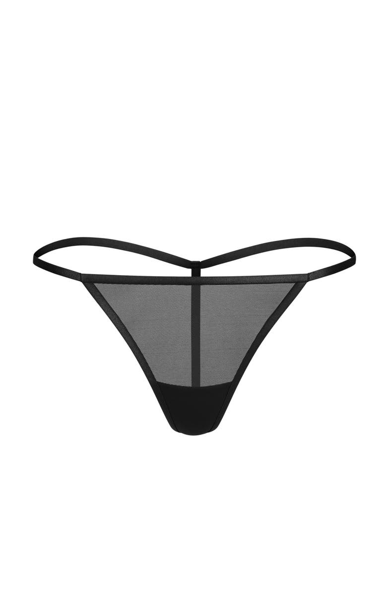Adore Me Fantasia G-String Panties, Main, color, Black