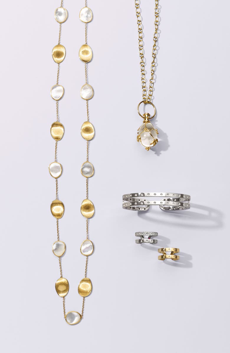 Marco Bicego Lunaria Mother of Pearl Long Strand Necklace, Alternate, color, White Mother Of Pearl