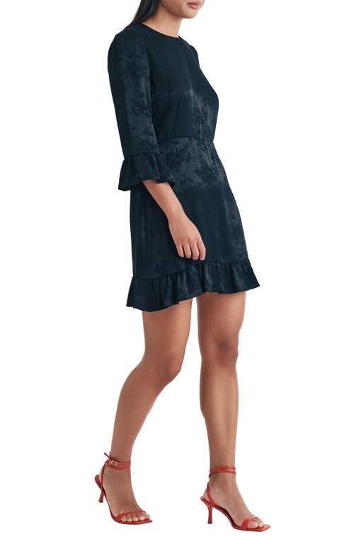 NOBODY'S CHILD NOBODY'S CHILD FLEUR FLORAL SATIN MINIDRESS 