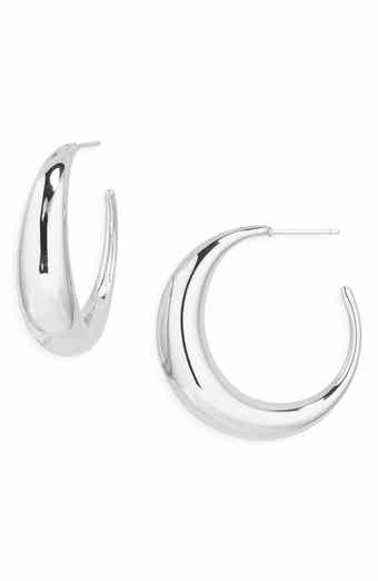ARGENTO VIVO Graduated Round Hoop Earrings