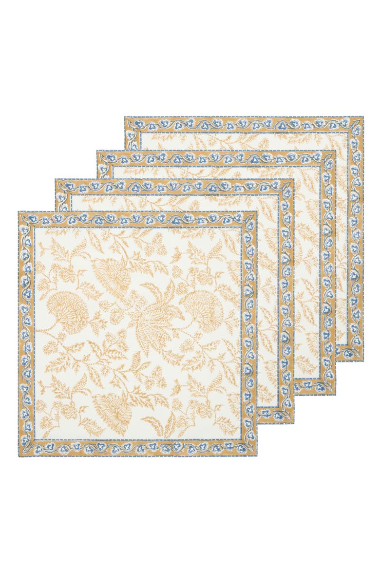 Chloe Napkins - Set of 4, Main, color, Blue, Brown 20" x 20"