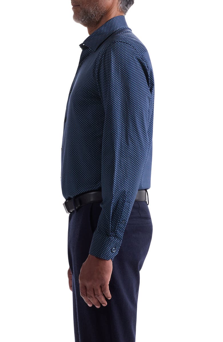 Bugatchi James OoohCotton<sup>®</sup> Floral Button-Up Shirt, Alternate, color, Night Blue