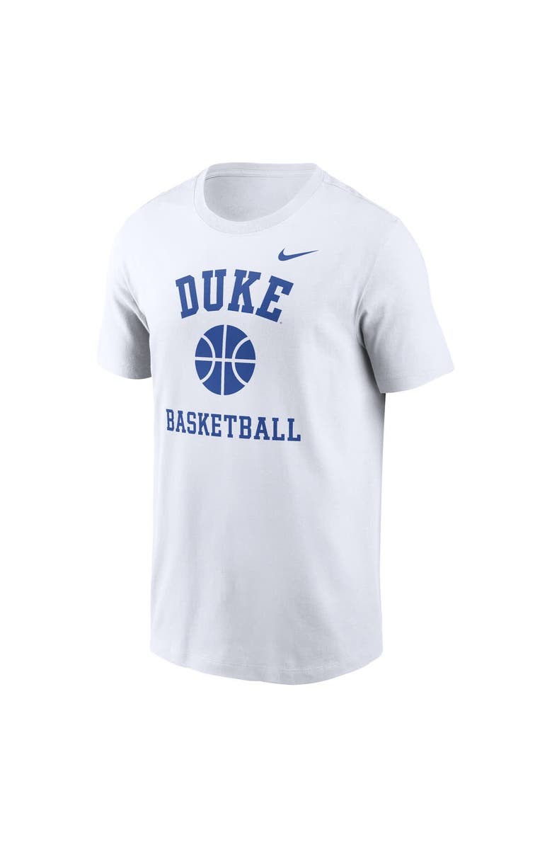 Nike Men's Nike White Duke Blue Devils Basketball Icon T-Shirt, Alternate, color, 