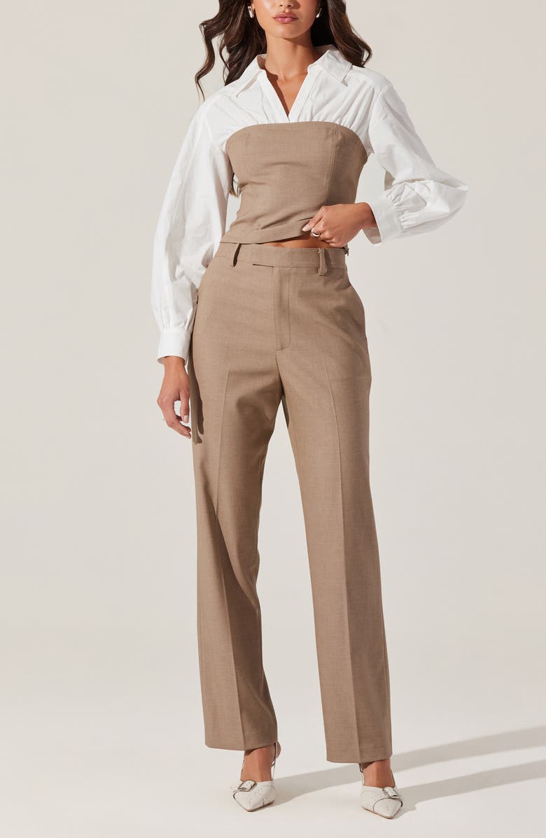 ASTR the Label Brooks Straight Leg Pants, Alternate, color, Taupe