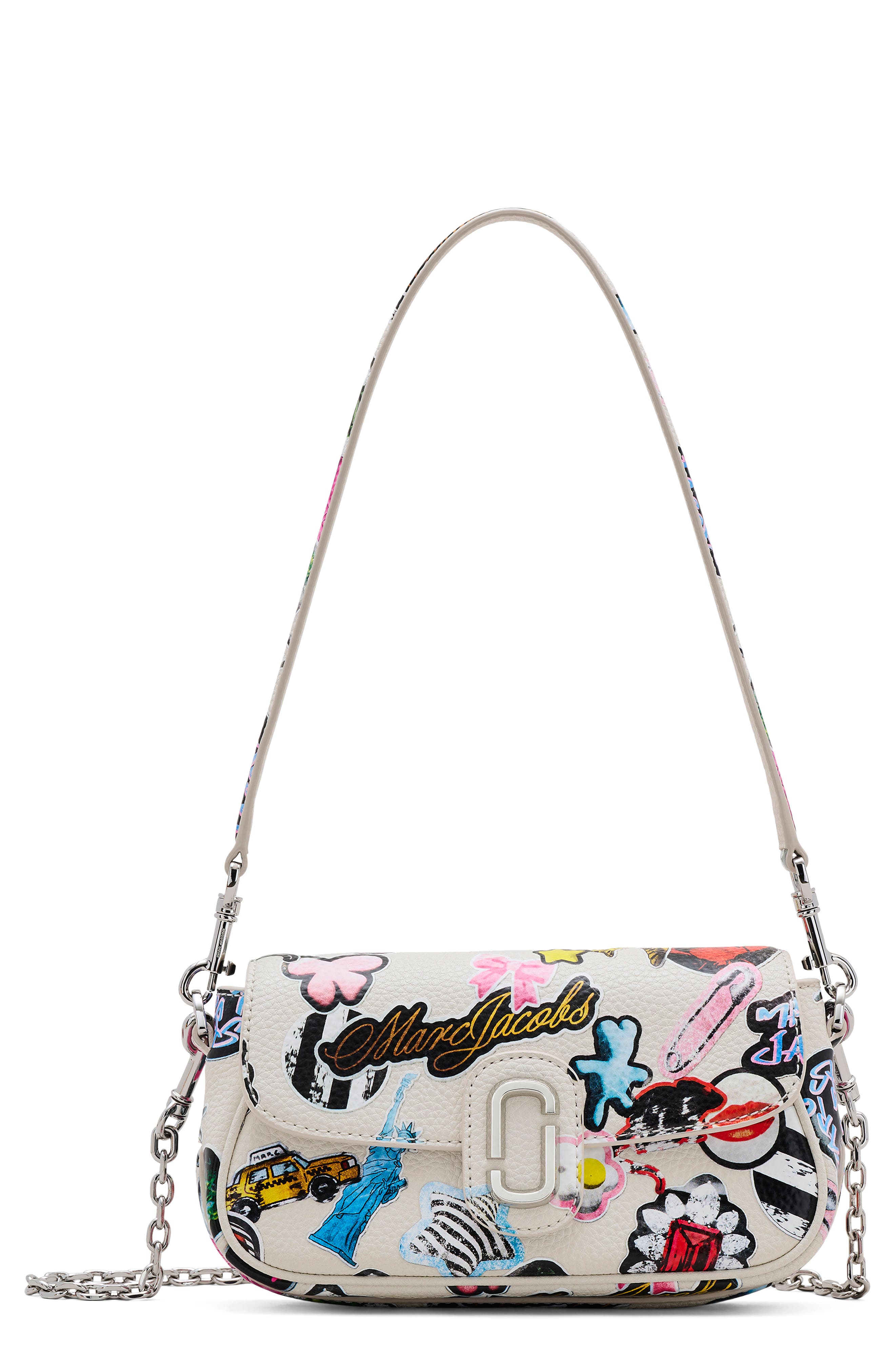 Marc Jacobs The Clover Sticker Shoulder Bag, Main, color, 