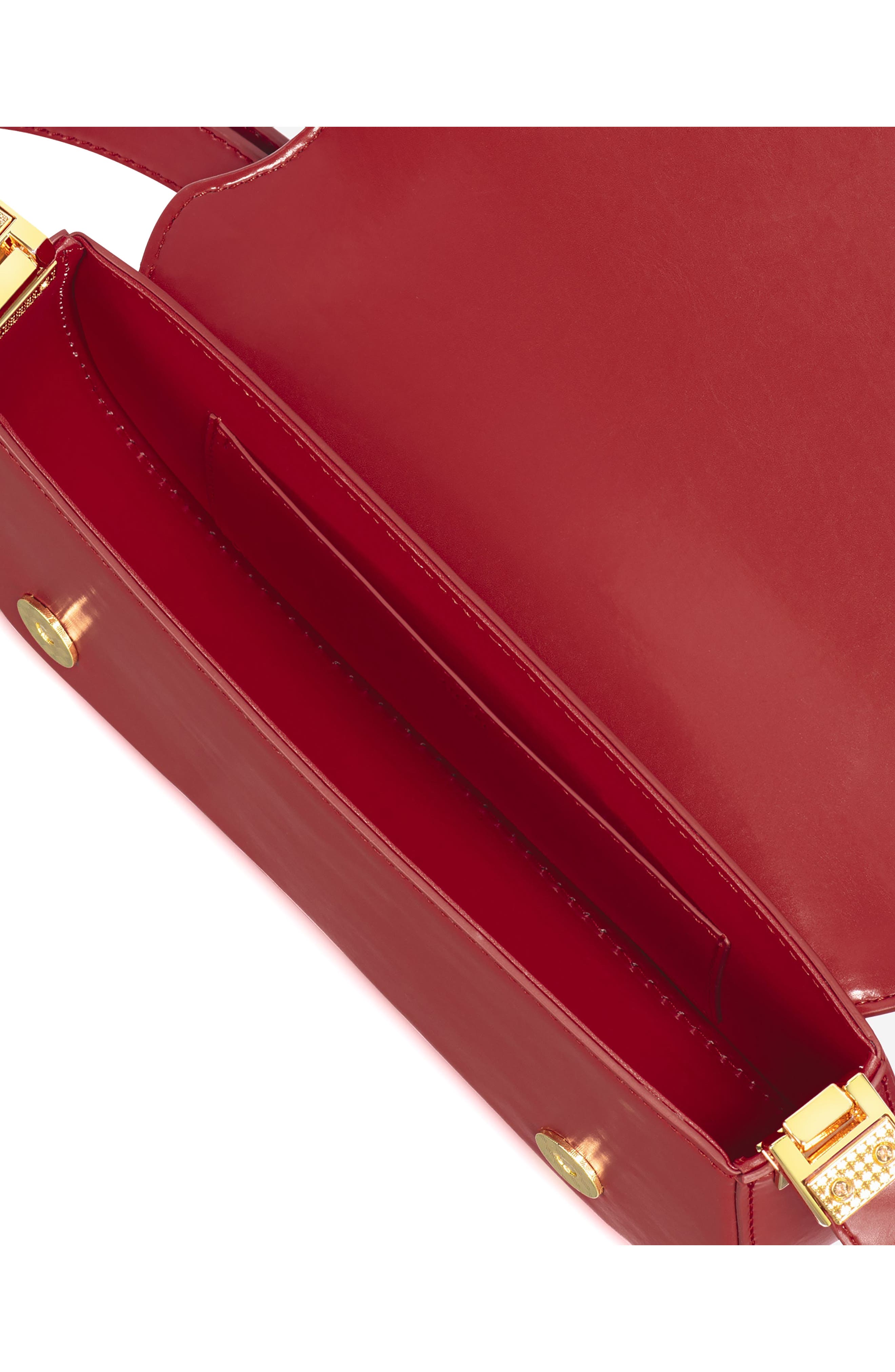 JW PEI Joy Faux Leather Shoulder Bag, Alternate, color, Chili