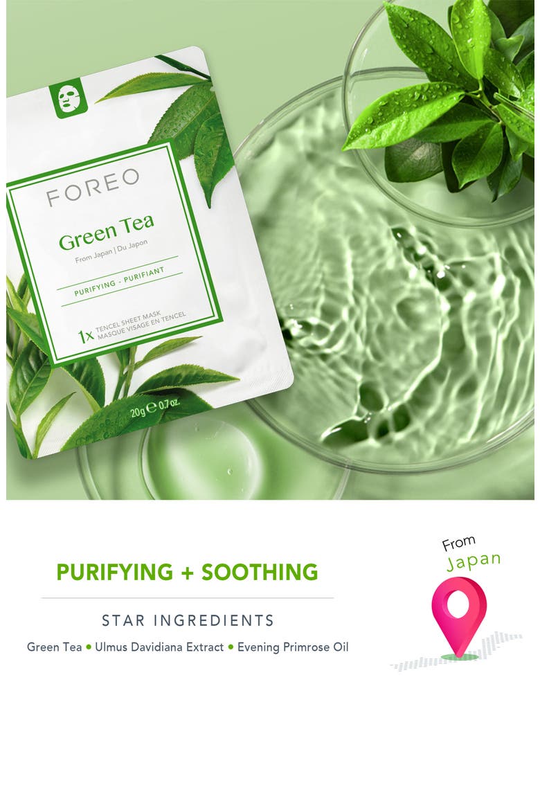 Farm To Face Sheet Mask - Green Tea x3, Alternate, color, None