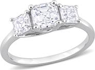 DELMAR Octagon Cut & Asscher Cut Moissanite Ring