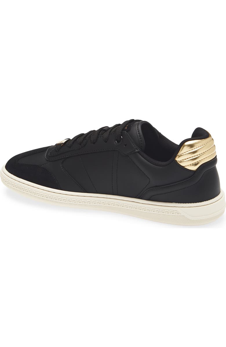 Versace Greca Court Sneaker, Alternate, color, Black Antracite Gold