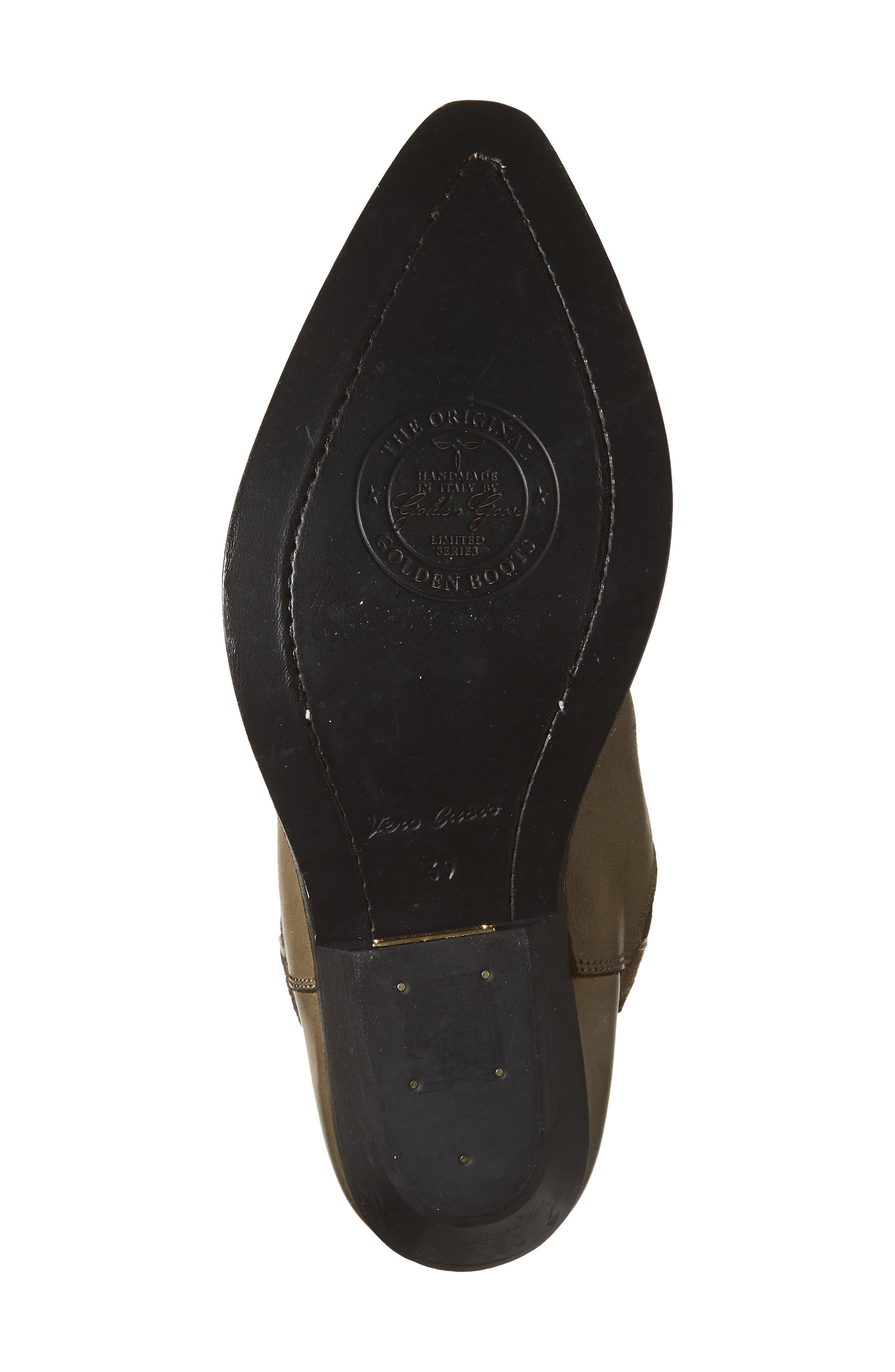 Golden Goose Wish Star Short Western Boot, Alternate, color, Kaki