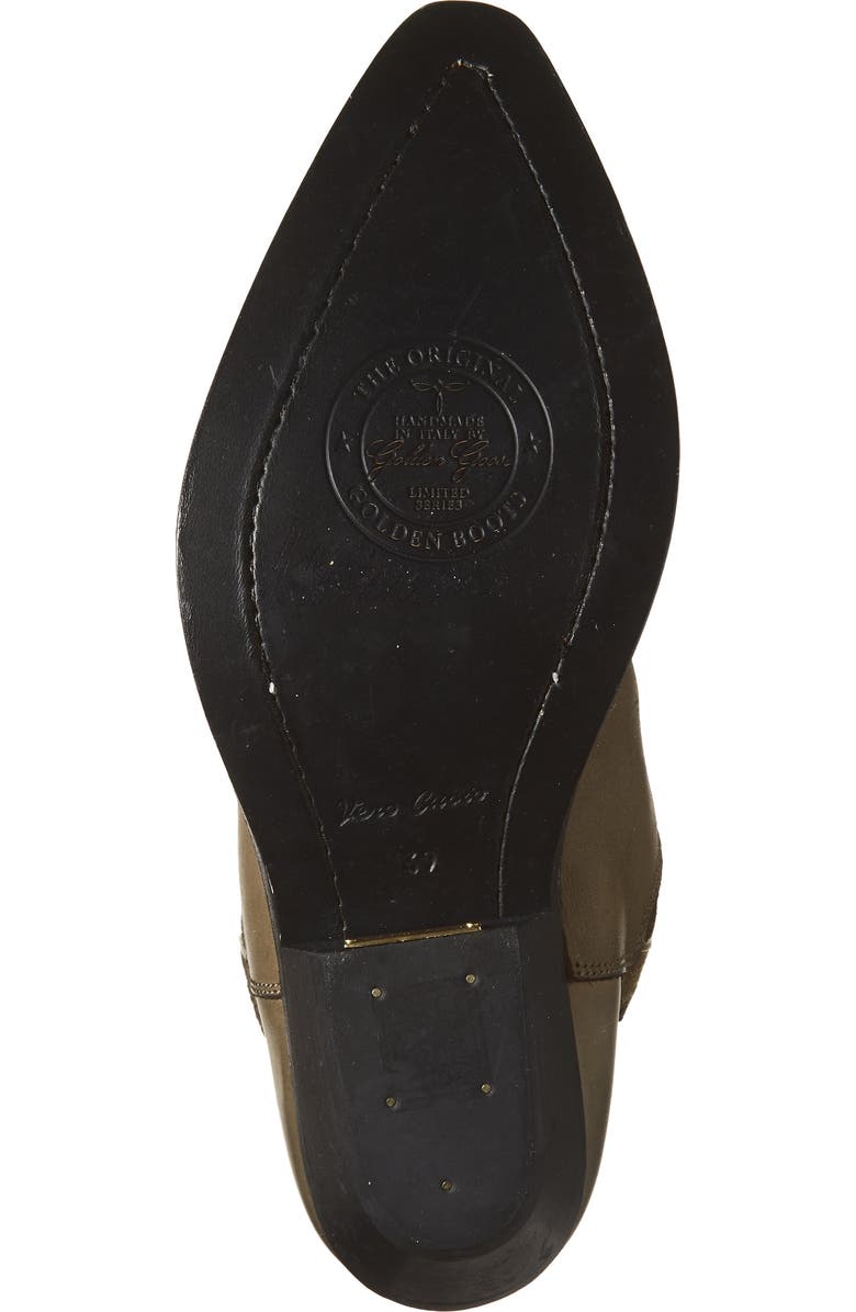 Golden Goose Wish Star Short Western Boot, Alternate, color, Kaki