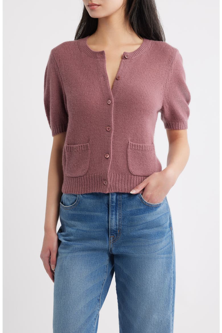 Alesia Cashmere Cardigan, Main, color, ROSE MAUVE