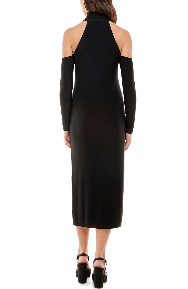 WAYF Twin Flame Long Sleeve Cold Shoulder Knit Dress, Alternate, color, 