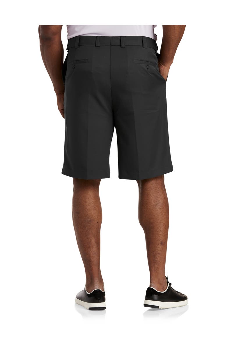 Oak Hill by DXL Waist-Relaxer Microfiber Shorts, Alternate, color, Black