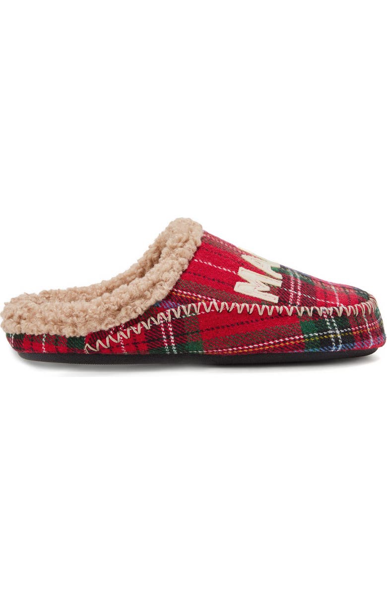 DEARFOAMS Mama Bear Plaid Clog Slipper, Alternate, color, Plaid