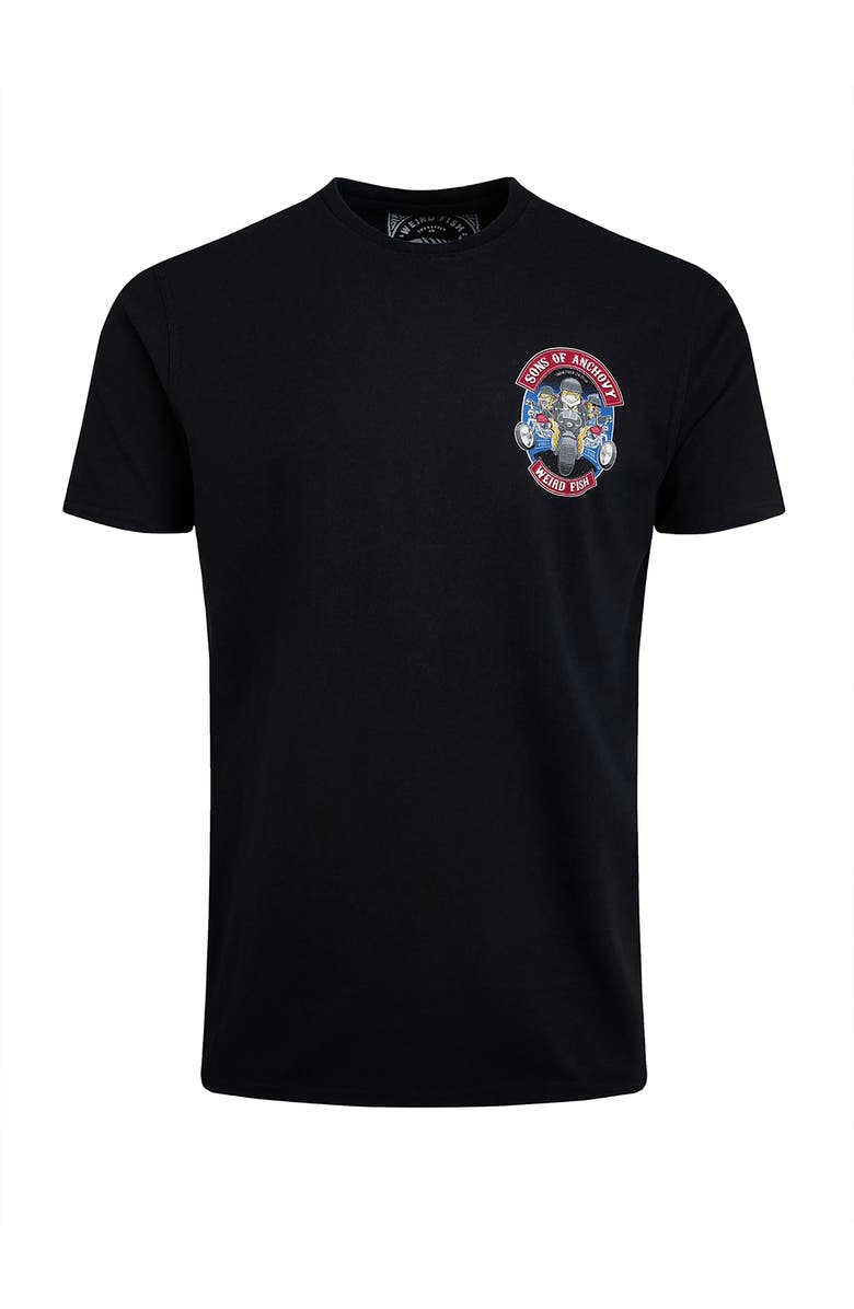Weird Fish Sons Of Anchovy Artist T-Shirt, Alternate, color, Black
