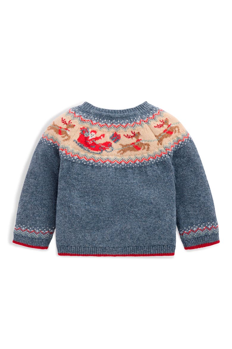 Kids' Fair Isle Sweater, Alternate, color, BLUE POLAR POST